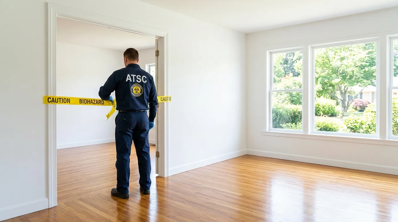 Certified biohazard cleanup crew performing Crime Scene Cleanup in Cinco Ranch