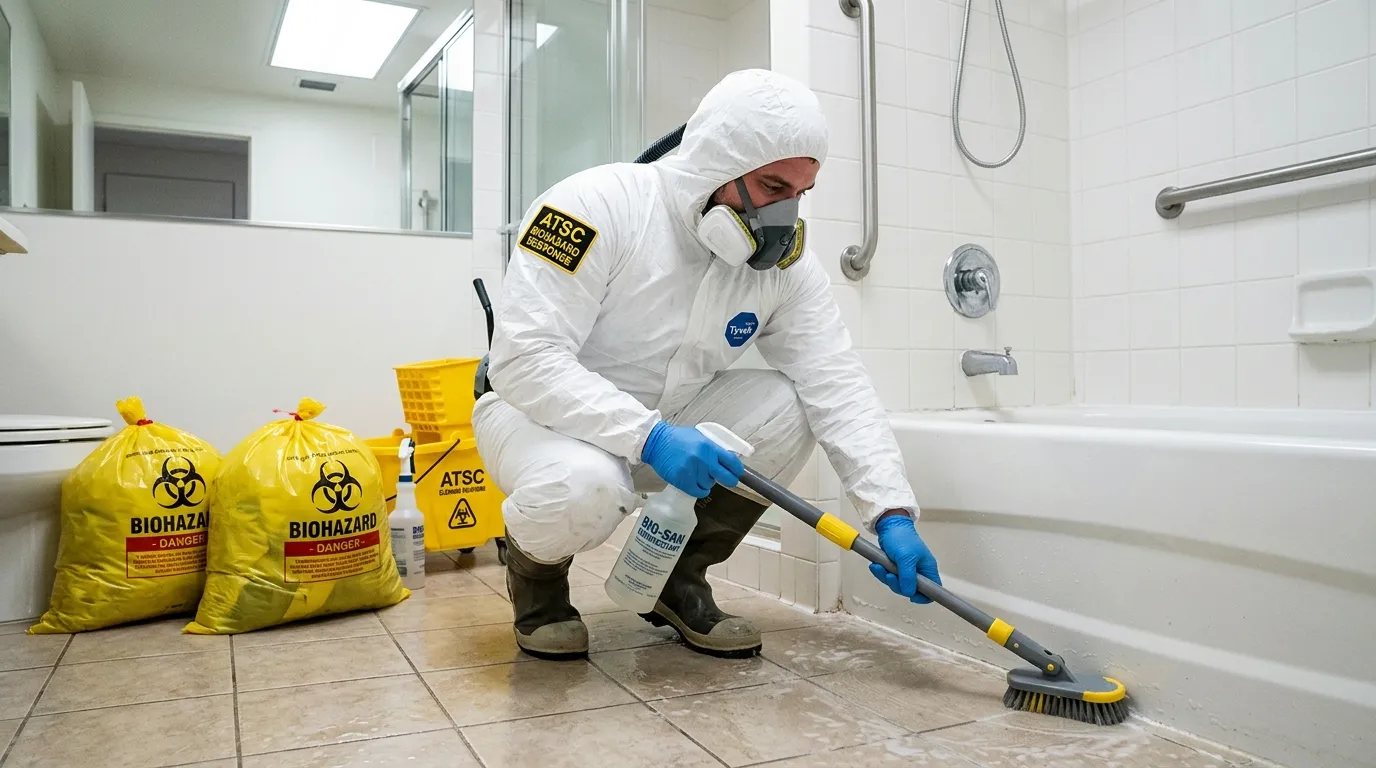 Decontamination equipment deployed for Blood Cleanup in Cinco Ranch